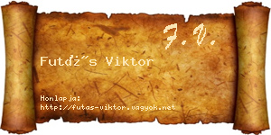 Futás Viktor névjegykártya